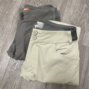Simms Pants Women's X-small Beige Gray Fishing Outdoor Hiking Nylon Stretch